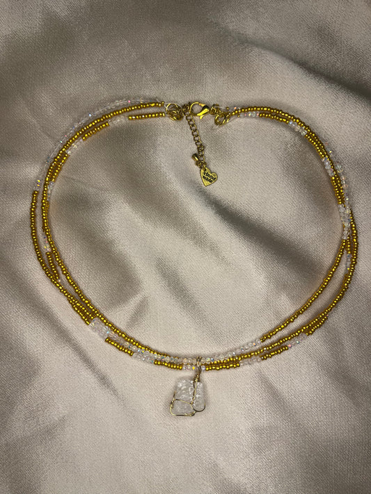 TRIPLE THREAT handmade necklace